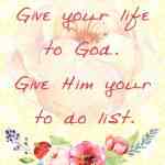 Giving Your Life to God