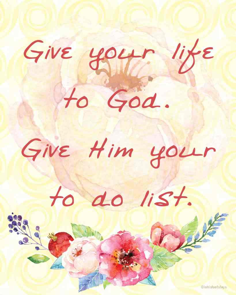 Giving Your Life to God